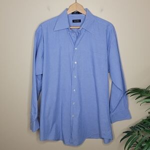 Nautica | Blue White Pinstripe Button Down Shirt